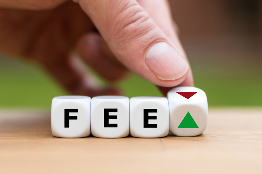Reduced official fees